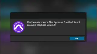 Can't create bounce files because 