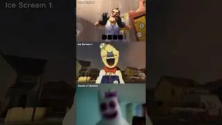 Hello Neighbor vs Ice Scream 1 vs Garten of Banban #shorts