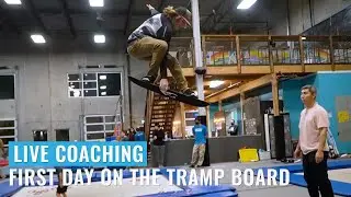 Live Coaching: First Day On A Tramp Board