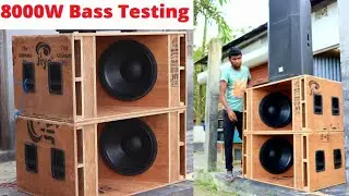 DJ Speaker Heavy vibration aur punch se hila daala 2000w Bass Speaker| Sweton 18