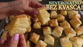 ŽU-ŽU PECIVO TESTO BEZ KVASCA CE VAS ODUSEVITI – Flaky No-Yeast Pastry That Melts in Your Mouth!