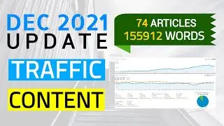 DECEMBER 2021 - Content & Traffic Updates of My Niche Websites | 74 Articles & 155912 Words