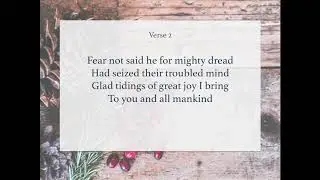 While Shepherds Watched || Instrumental piano hymn || Christmas Sing Along with Lyrics