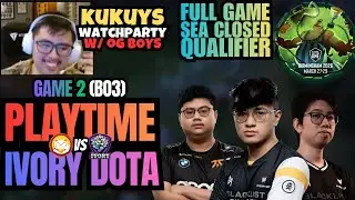 FULL GAME 2 | PLAYTIME vs IVORY | KUKUYS WATCHPARTY W/ OG boys | ESL Birmingham SEA Closed
