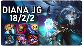 Diana Jungle Off-Meta Build | Challenger No Commentary- EUW CHALLENGER Patch 16.2