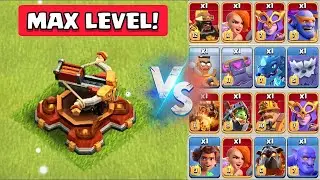 Level 11 X-Bow vs All Max Troops - Clash Of Clans