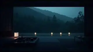 No Ads | ⛈️Lakeside Cabin Rain Sounds & Dark Bedroom Atmosphere for Deep Sleep & Relaxation🌧