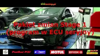 44tuning.pl Chip tuning i Nie tylko - Honda Civic 1.8 140 KM Stage 1+  przyrost 21 KM