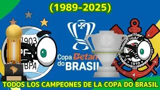 Todos los campeones de la copa do Brasil (1989-2025) 