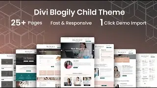 Blogily Divi Child Theme - One Click Demo Import