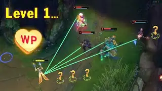 INSANE LEVEL 1 PLAYS...(Draven lvl 1 Pentakill, Level 1 Wombo Combo, Lucian...)