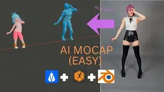 Make Any Animation in 3 Minutes (QuickMagic AI Mocap + Mixamo + Blender)