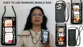 Hanging & Functional Crochet Mobile Cover | Easy Handmade Project | Ep - 213