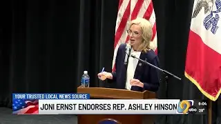 Joni Ernst formally endorses Ashley Hinson for U.S. Senate