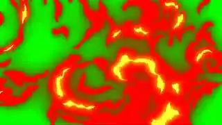 fire transition green screen