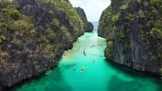 EPIC DRONE VIDEO FLY THROUGH IN BIG LAGOON - EL NIDO, PHILIPPINES (MAVIC PRO 2)