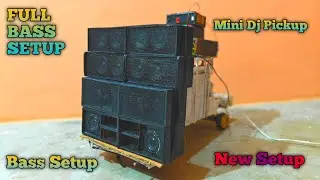khatarnak sound system ke sath mini dj pickup |Full bass setup mini dj pickup 
