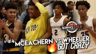 Craziest, MOST LIT CROWD in HS Hoops!!? Powerhouses #4 Mceachern & Wheeler Do Battle at GE8TOC