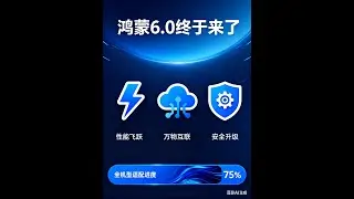 鸿蒙 6.0 终于来了！3 个颠覆性功能 + 全机型适配进度 #鸿蒙系统