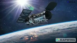 Space technology animation. Hubble  The $10 Billion Eye in the Sky