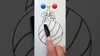 How to draw Christmas ornament easy🎄