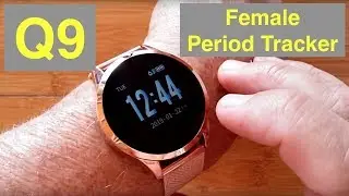 RUNDOING Q9 IP67 Waterproof Period Tracker Women's health/fitness Smartwatch: Unboxing and 1st Look