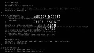 MURDER DRONES DEATH INSTINCT [PILOT VERSION] MAIN MENU SHOWCASE