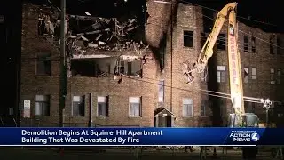 Demolition begins on Squirrel Hill apartment building days after devastating fire