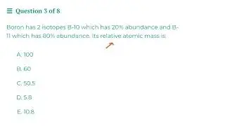 OAT Science Free Practice Question 3