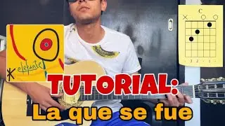 COMO TOCAR LA QUE SE FUE DE ELEFANTE EN GUITARRA | TUTORIAL