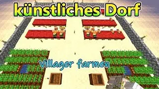 Künstliches Dorf bauen | Tutorial Minecraft 1.14 +