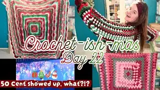 ✨🎄Вязание крючком на Рождество. День 22 🎅🏼🎁 Рождественское одеяло и кардиган готовы, и тут появил...