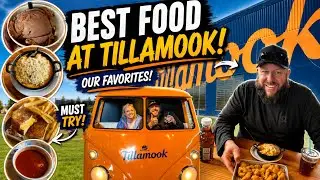 Tillamook Creamery Food Tour! We ate Everything! Cheese & Ice Cream Heaven! Oregon Coast Restaurants