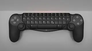 Gamepad Keyboard Hybrid - Blender modeling (Time Lapse Video)