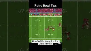 How to run cross routes in Retro Bowl! | #RetroBowl #RetroBowlTips