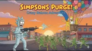 Simpsons Funny Moments | Homer & Marge's Naked Balloon Ride & Rick's Purge