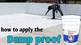 how to apply the damp proof paint/apply the damp proof or water proofing paint in nerolac paints/