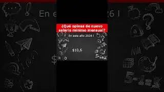 📌&iquest;Qu&eacute; opinas del salario m&iacute;nimo mensual??😧