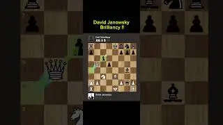 David Janowsky Brilliancy