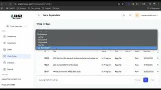 Work Orders Overview - Crew Supervisors