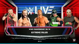 WWE 2K25 FULL MATCH - 5-Man Extreme Rules - Unexpected Legend Returns for Chaos!