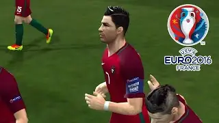 PES 6 Portugal vs Iceland (Group F) | Group Stage UEFA Euro Cup France 2016