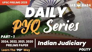 Polity|UPSC Prelims PYQ'S|Indian Judiciary Part 1| A Free Initiative|