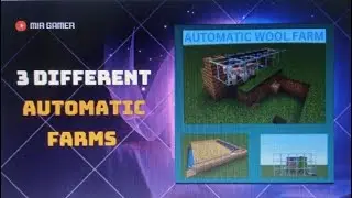 Minecraft wheat farm | MC infinte fuel farm | infinite wool farm | easy auto wheat farm tutorial