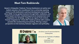Harvesting Health: Spiritual Growth and Vegan Living with Thomas Radzienda