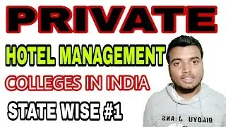 PRIVATE HOTEL MANAGEMENT COLLEGES IN INDIA STATE WISE #1