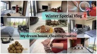 Winter Special Vlog 🧣 | Morning Cleaning Routine, Bedroom-Balcony & Sugar-Free Healthy Laddoo recipe