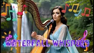 Deep Healing: Waterfall Whispers, Female Vocals & Harp for Sleep