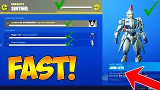 HOW TO UNLOCK MAX LEVEL SENTINEL SKIN in FORTNITE! (FASTEST WAY TO UNLOCK SENTINEL SKIN CHALLENGES)