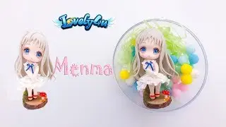 87】Anohana Ornament【Clay Tutorial/ Anime Figure/ DIY/Lovely4u】